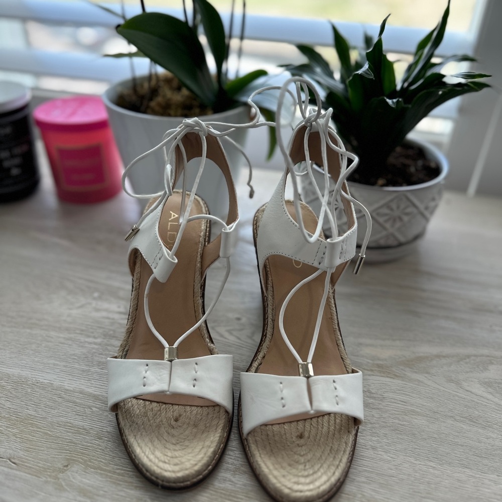 Aldo White Women's Sandals — New❗️